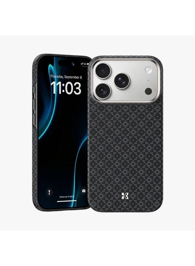 بينكس جراب Benks Armorgrid المميز لهاتف iPhone 17 Pro Max، متوافق مع زر التحكم بالكاميرا، ومتوافق مع MagSafe، جراب حماية عسكري مصنوع من ألياف كيفلر من دوبونت - Image 1